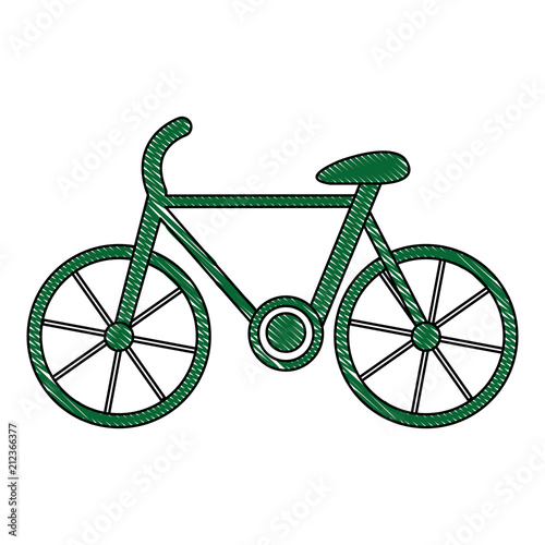 bicycle ecology transport icon vector illustration design