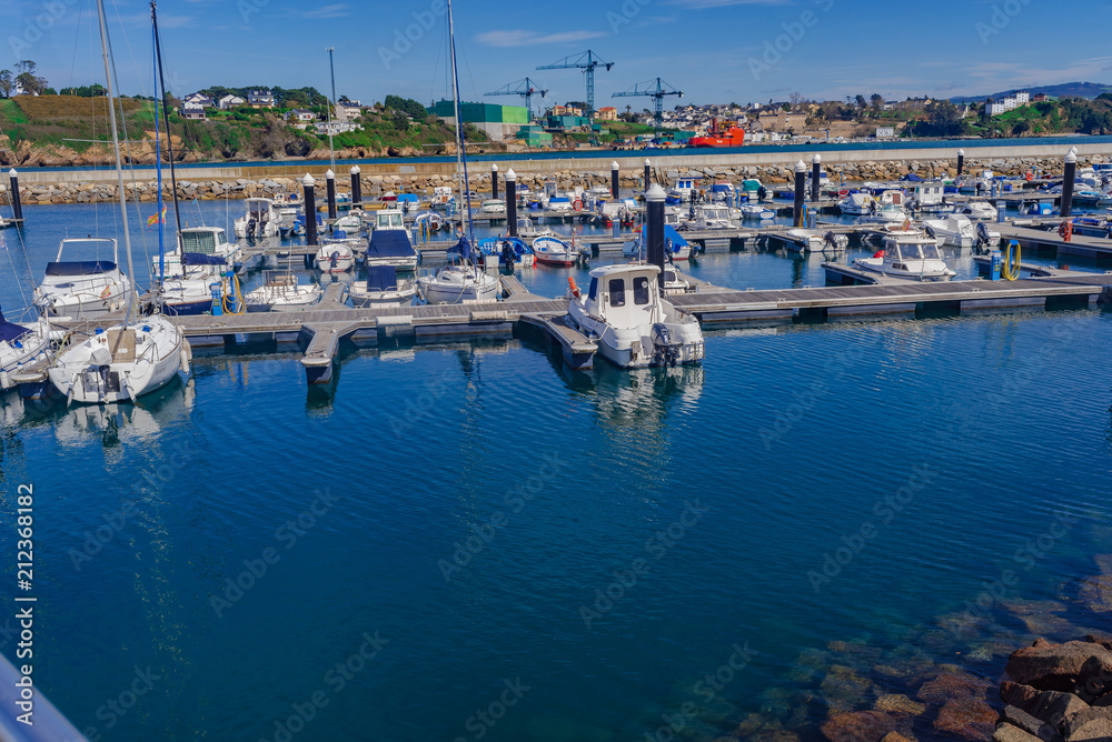 Marina of Ribadeo. Lugo Galicia. Spain. Marina of Ribadeo. Lugo Galicia. Spain.
