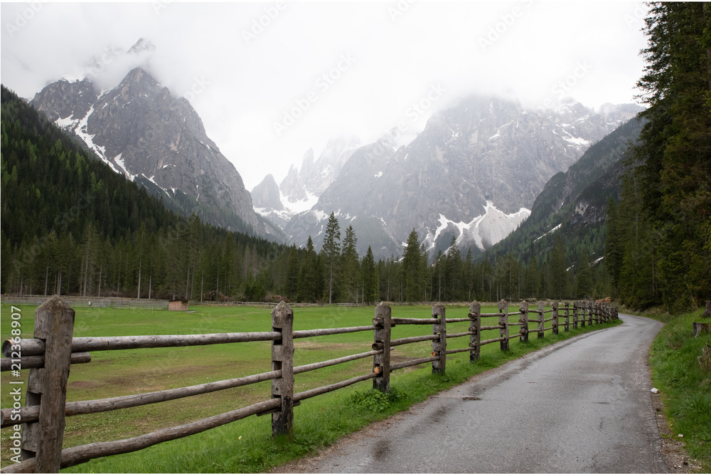 Mountains Lakes and Nature in the Dolomites, Italy