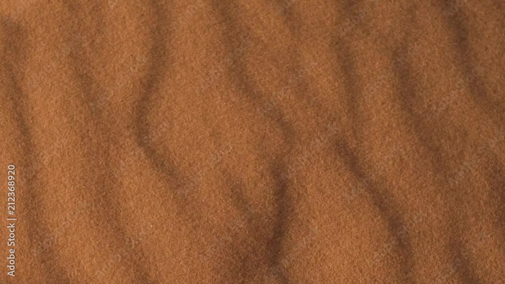 Sand Blowing Across Desert Sand Dune