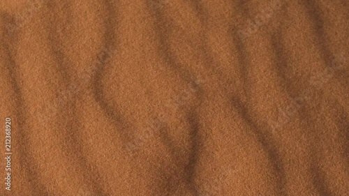 Sand Blowing Across Desert Sand Dune