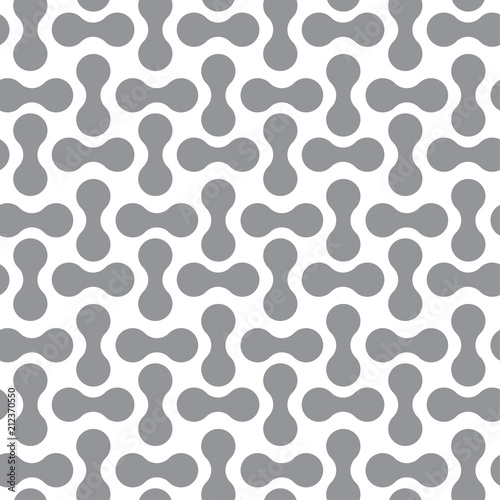 REGULAR ROUNDED SHAPE IN TRANSITION. SEAMLESS VECTOR PATTERN