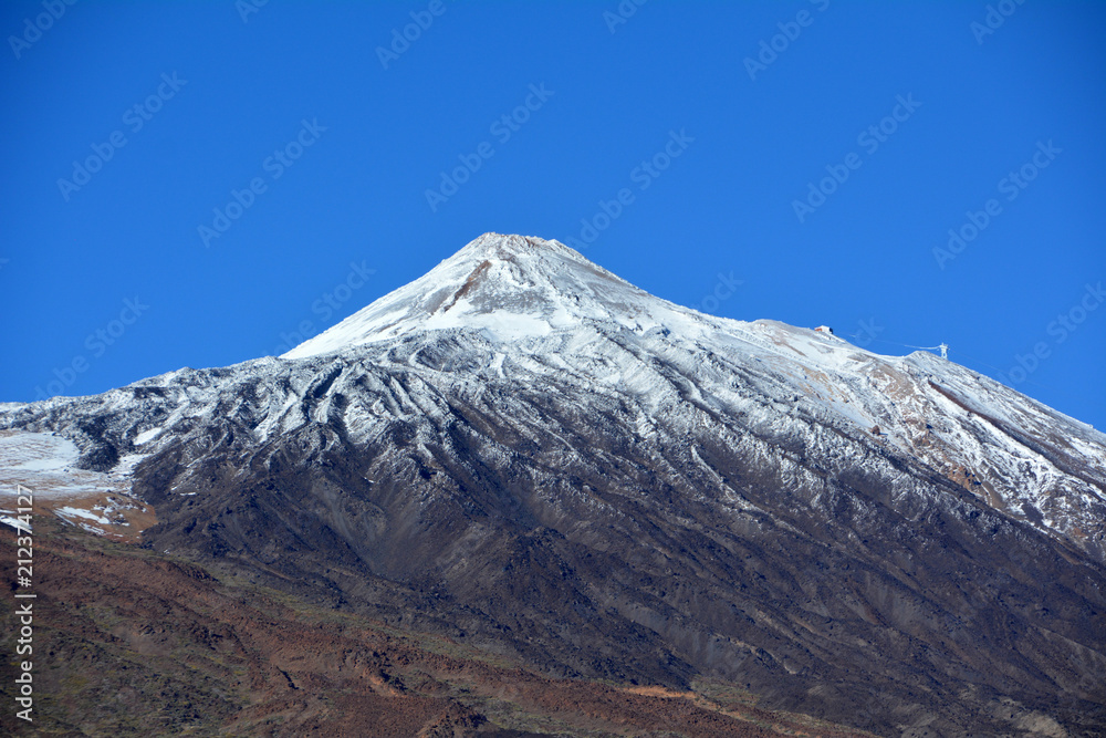 Mountain landscape of Teide National Park. Tenerife, Canary Islands. 