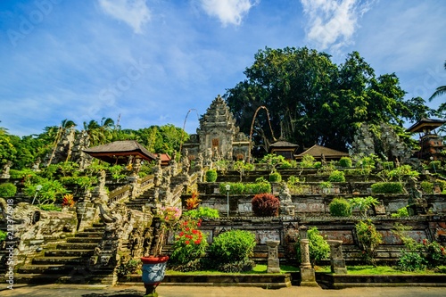 View of the most famous temple in Bali.  Pura Taman Saraswati temple also known as Lotus temple in Ubud, Bali Island. photo