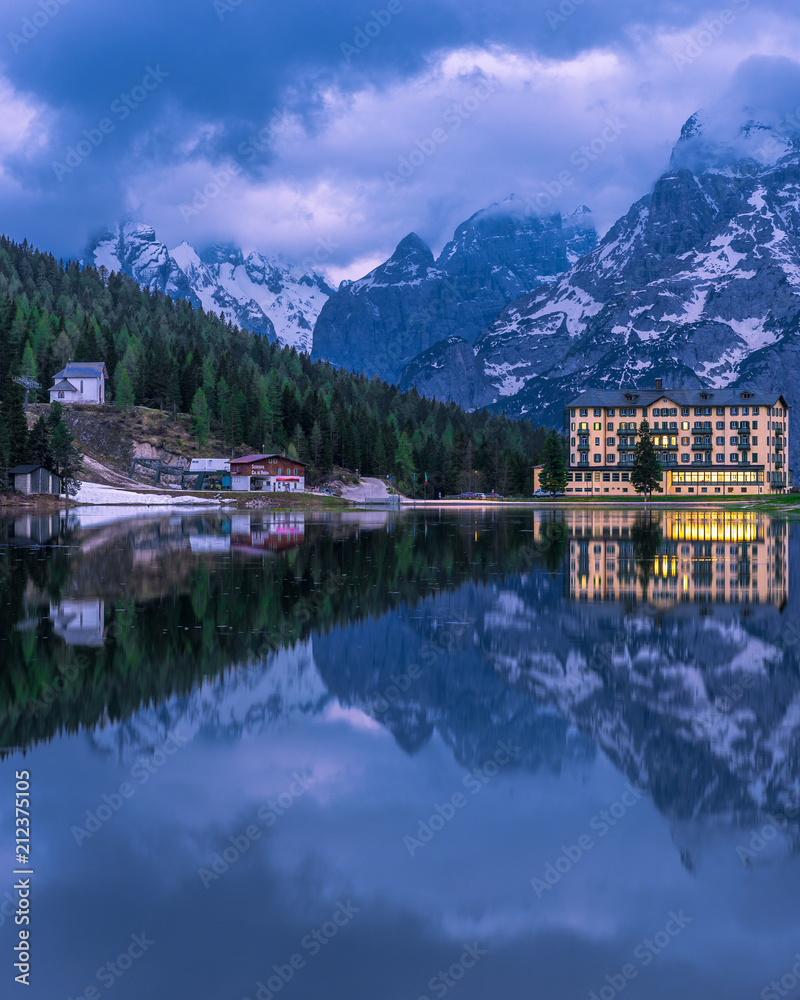 Fototapeta premium Nature and Mountains in the Dolomites, Italy