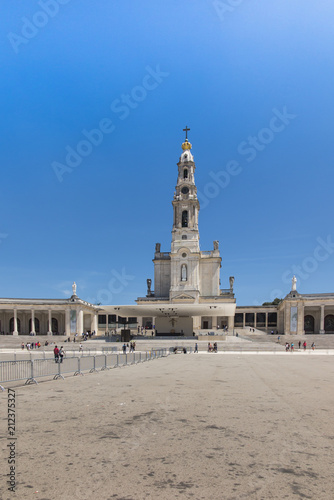Sanctuary of Fatima in Portugal. Square and Basilica of Our Lady of Fatima (Rosary)