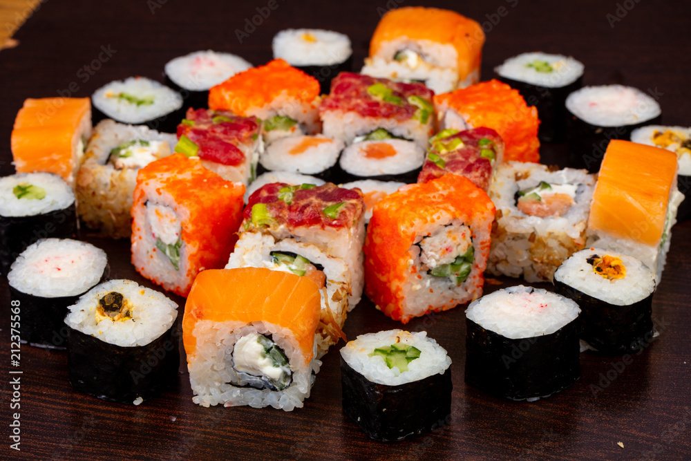 Delicious sushi platter Delicious sushi platter