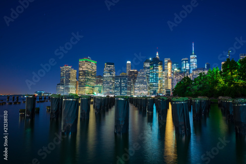 Manhattan skyline at night © Stefan