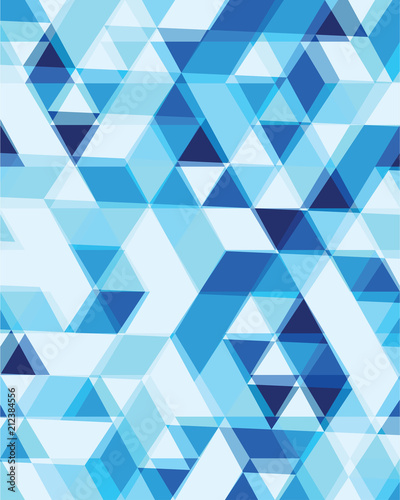 Triangular  or square geometric abstract seamless pattern. Ornament texture or mosaic design backdrop tile template