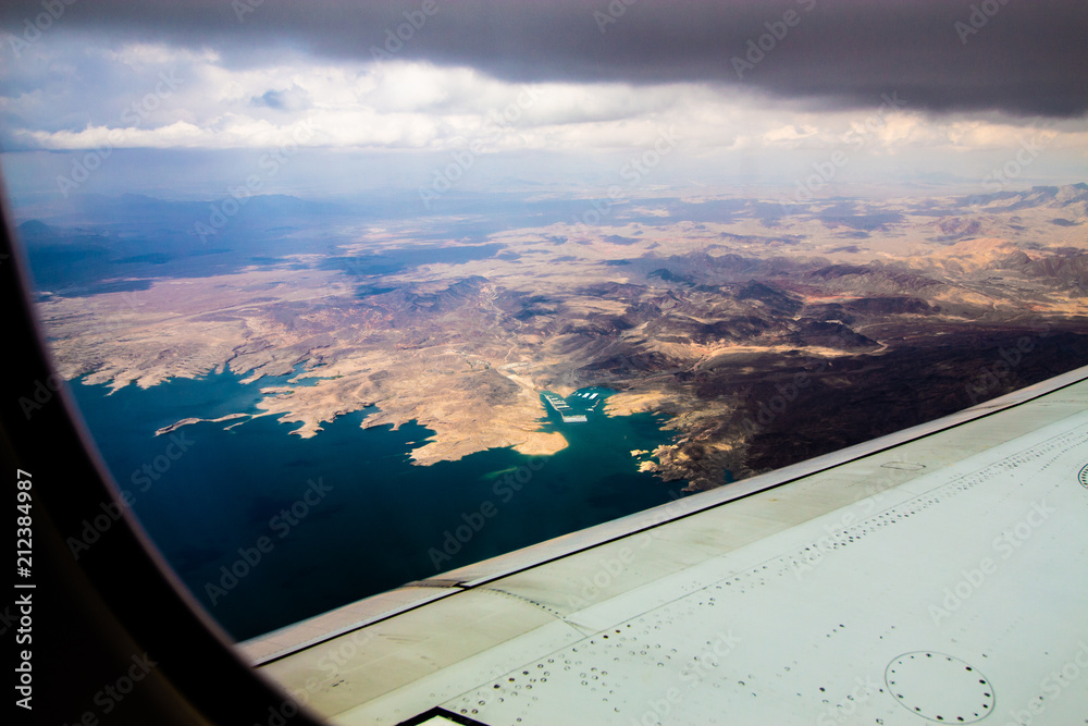 Desert Landscape from Airplane Desert Landscape from Airplane