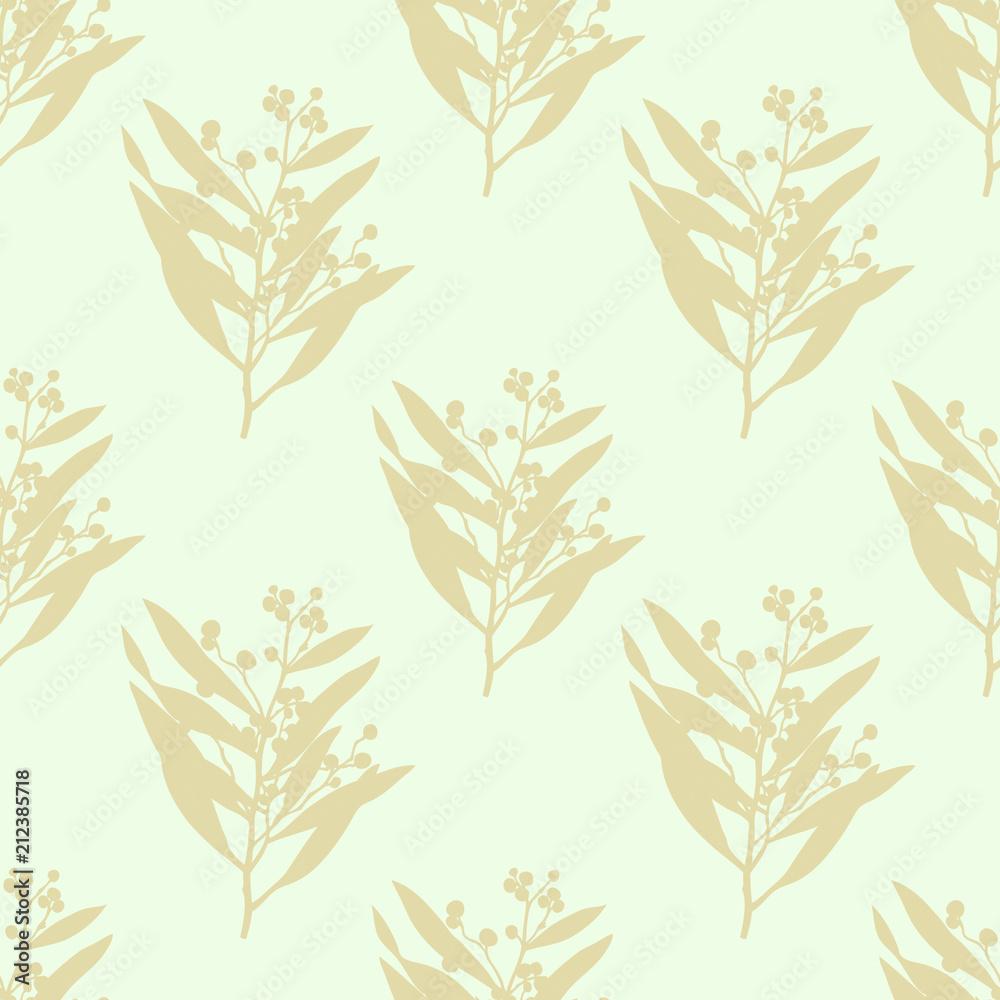 Naklejka premium Floral seamless pattern. Flowers illustration