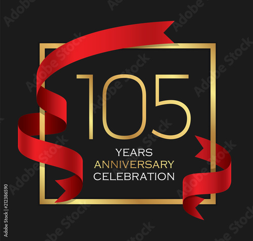 105th years anniversary celebration background