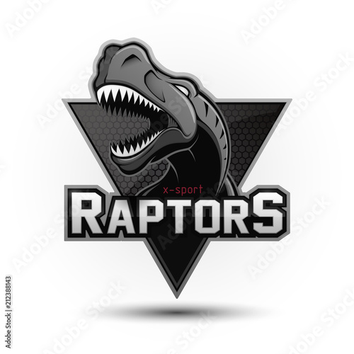 Modern professional dinosaur logo for a sport team