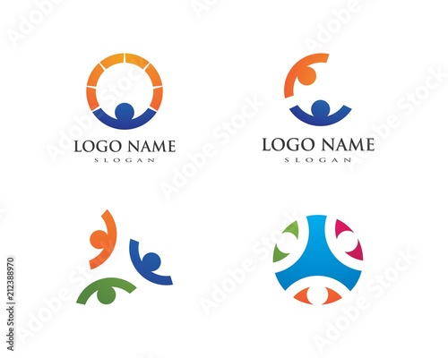 Adoption and community care Logo template