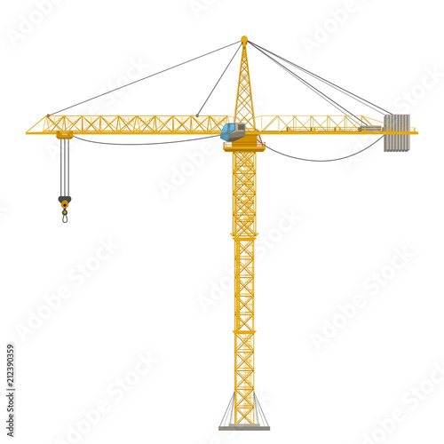 construction crane yellow