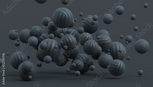 Obraz na płótnie piłka kompozycja 3D