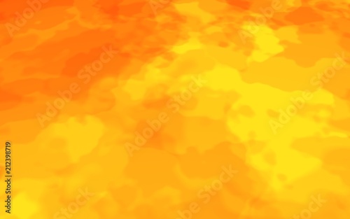 Abstract Fire Background with Flames. Wall of Fire. Glare on the water. 3D illustration © Plastic man