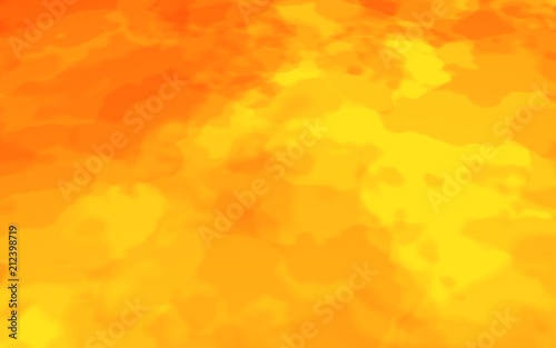 Abstract Fire Background with Flames. Wall of Fire. Glare on the water. 3D illustration