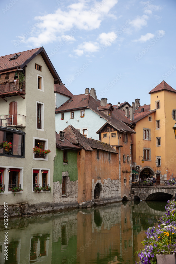 Pretty buildings in Annecy, France