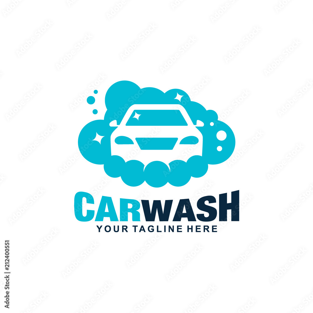 Car Wash and Cleaning Logo Vector Template