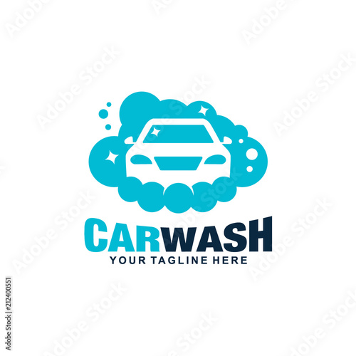 Car Wash and Cleaning Logo Vector Template