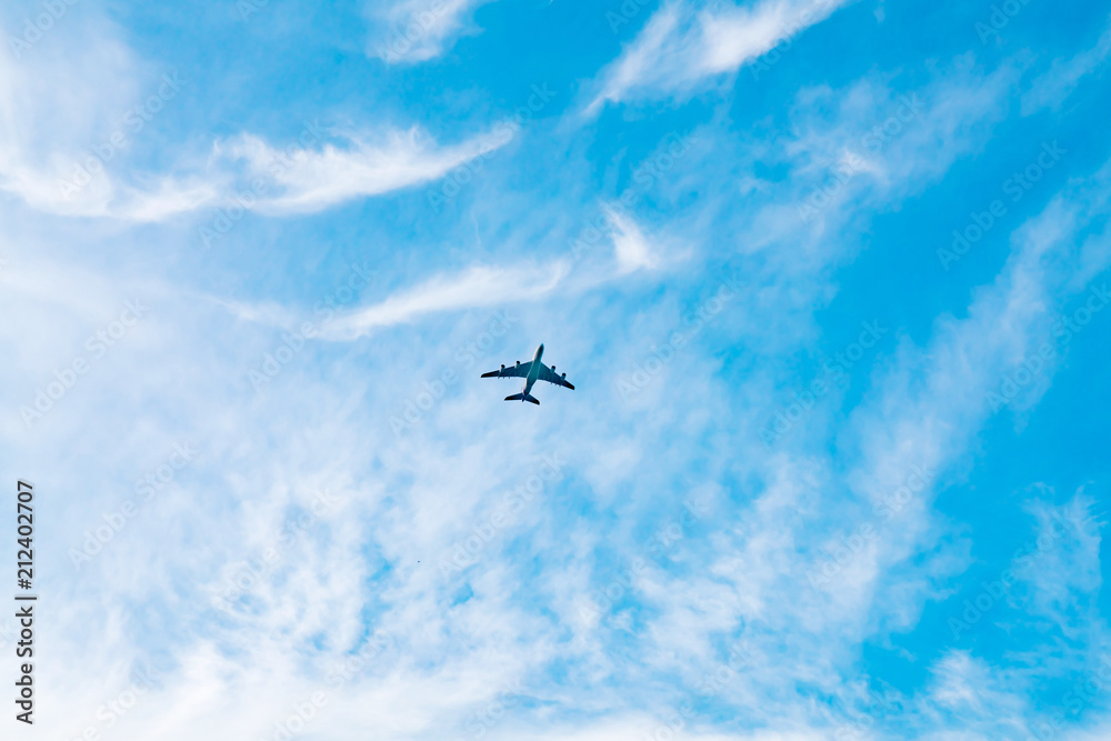 旅客機・飛行機・青空 旅客機・飛行機・青空