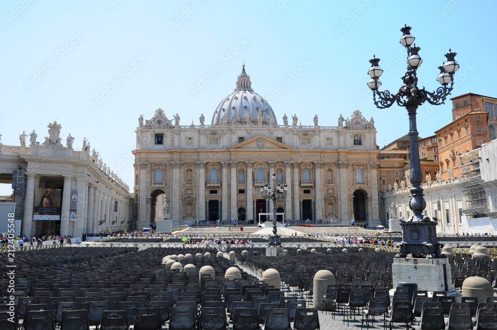 The Square and cathedral in Vatican