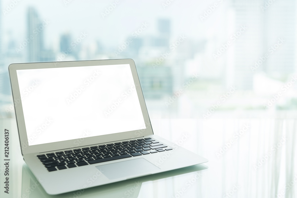 Laptop with a blank screen Laptop with a blank screen