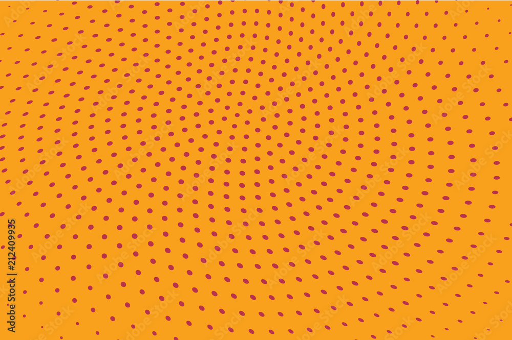 Red Halftone Circle Background Red Halftone Circle Background