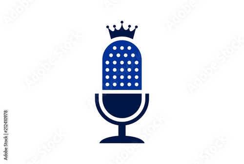 microphone king logo icon