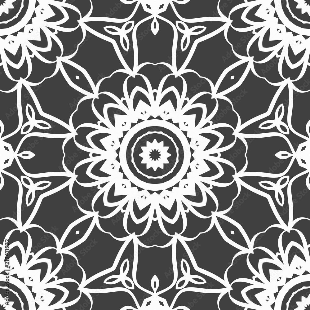 Modern Decorative geometric ornament. Vector illustration. For design, wallpaper