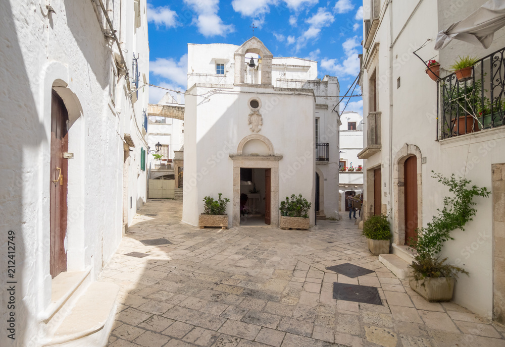 Locorotondo (Puglia, Italy) - The gorgeous white town in province of Bari, chosen among the top 10 most beautiful villages in Southern Italy. Here a view of historic center.