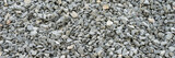Gray gravel stones for the construction industry