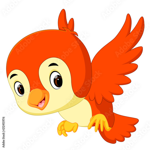 Cute bird cartoon