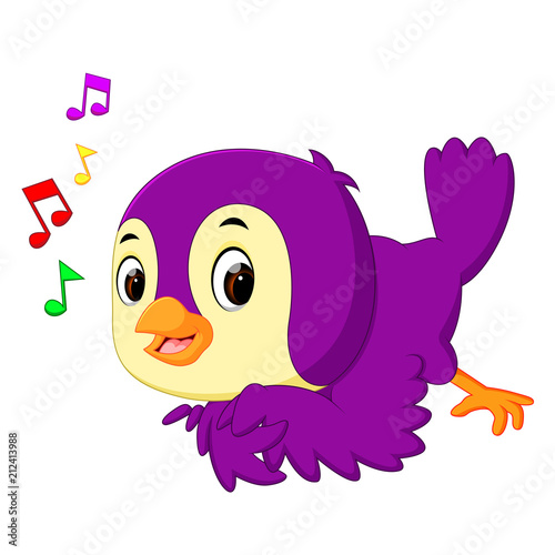 Cute bird cartoon