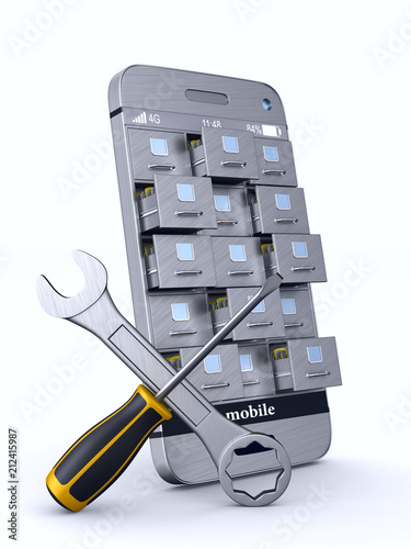 service phone with filing c...