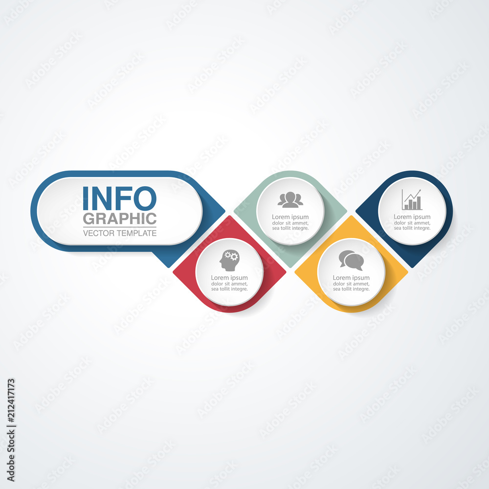 Vector infographic template for diagram, graph, presentation, chart, business concept with 4 options. Vector infographic template for diagram, graph, presentation, chart, business concept with 4 options.