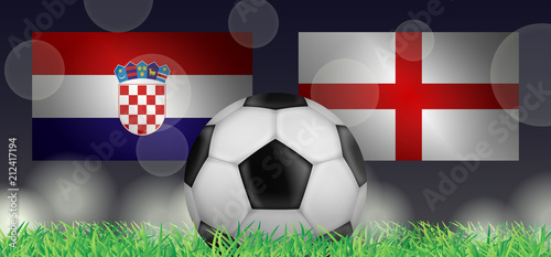 Fußball 2018 - Halbfinale (Kroatien vs England)