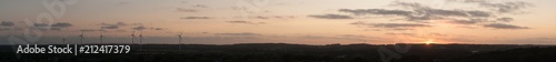 Fototapeta Naklejka Na Ścianę i Meble -  Sonnenuntergang über Dithmarschen vom Kaiserberg Turm