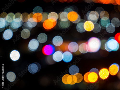 blurred bokeh light defocused background and textured for Christmas , New Year holidays party and celebration background wallpaper