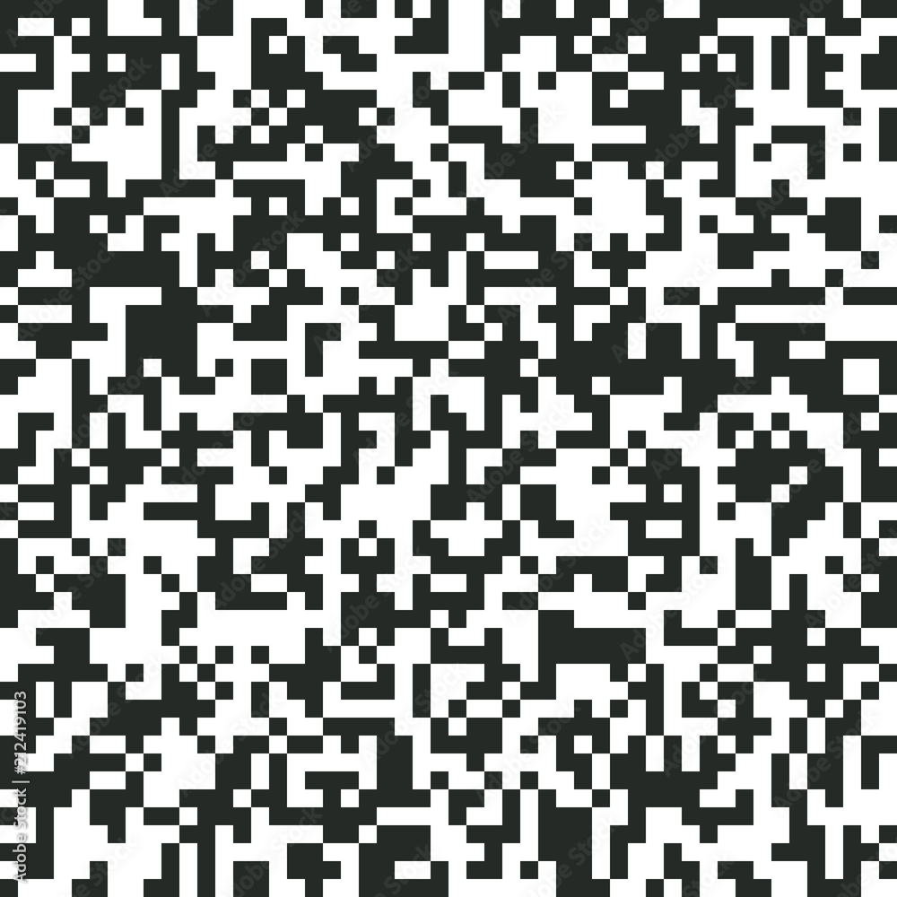 QR Code Digital Abstract Black and White Pixel Noise Background QR Code Digital Abstract Black and White Pixel Noise Background