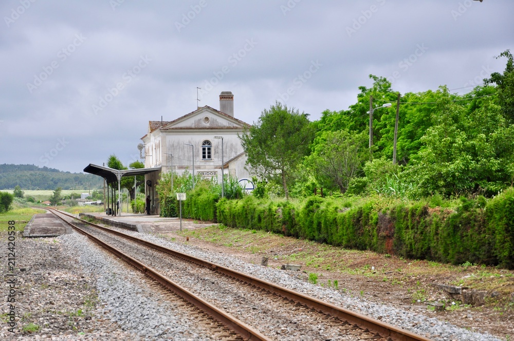Fototapeta premium Bahnhof von Obidos