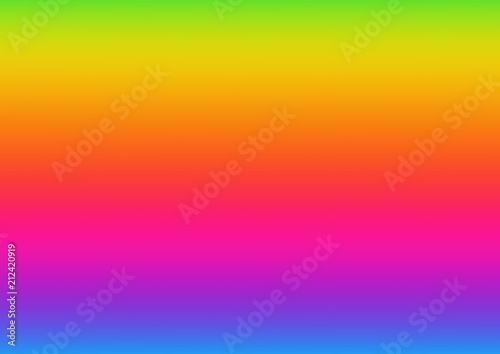 Horizontal abstract background with rainbow gradient. Design template of flyer, banner, cover, poster in A4 size. Vibrant color vector illustration.
