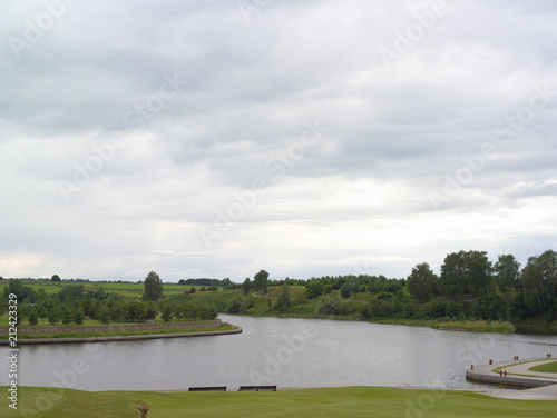 Panoramic view of a river