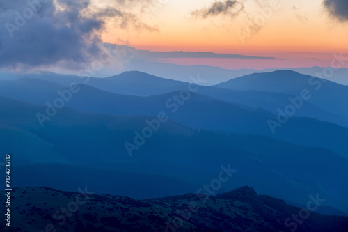 Summer sunrise in Parang Mountains, Romania © alexionutcoman
