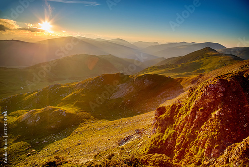 Summer sunrise in Parang Mountains, Romania