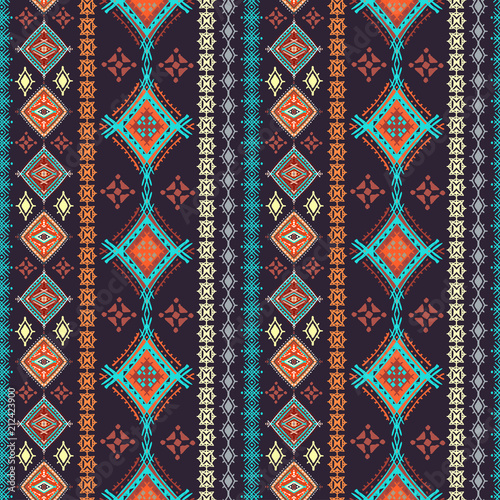 Photo Ethnic seamless pattern