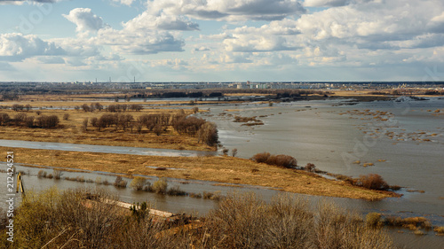 Fototapeta Naklejka Na Ścianę i Meble -  Oka River in Nizhny Novgorod Region, Russia