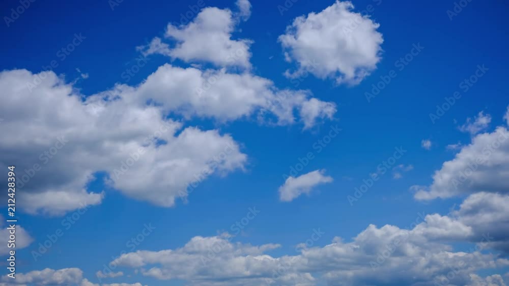 Moving clouds over blue sky time lapse video Moving clouds over blue sky time lapse video