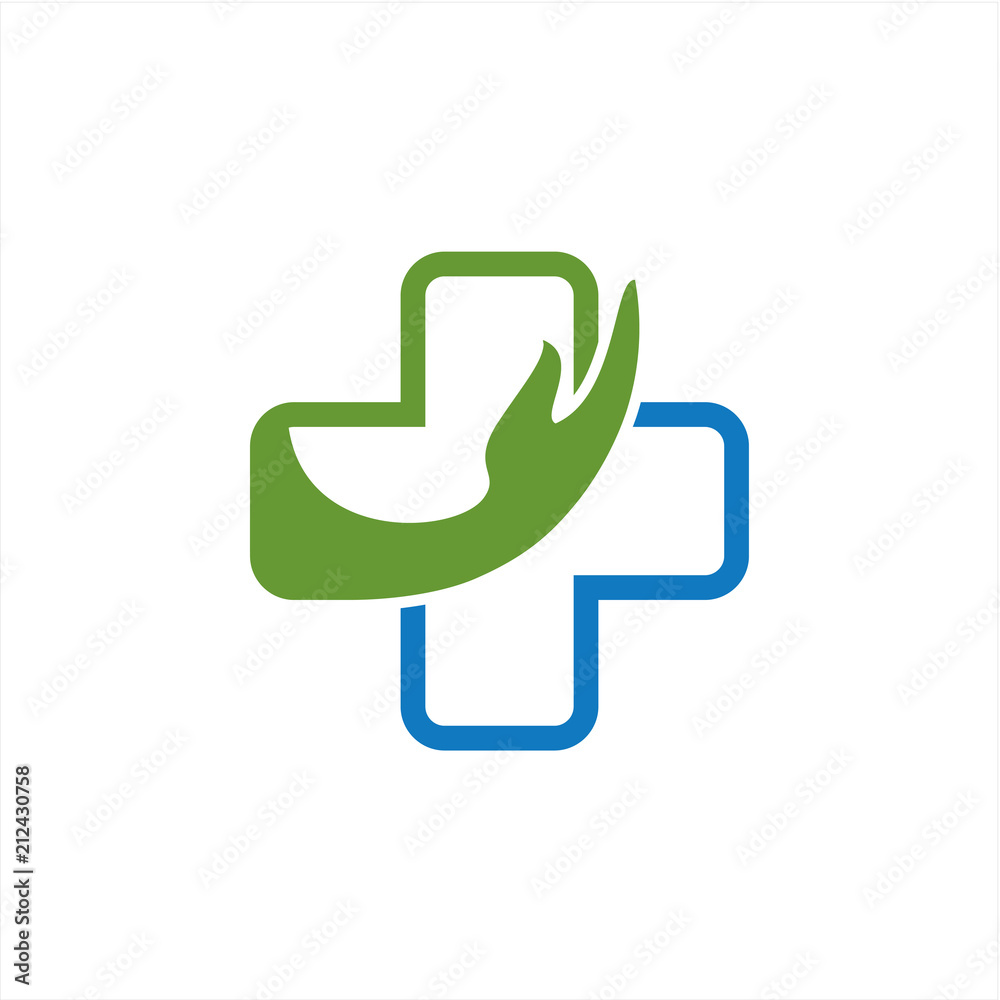 Medical Healthcare Stethoscope Cross Logo Medical Healthcare Stethoscope Cross Logo